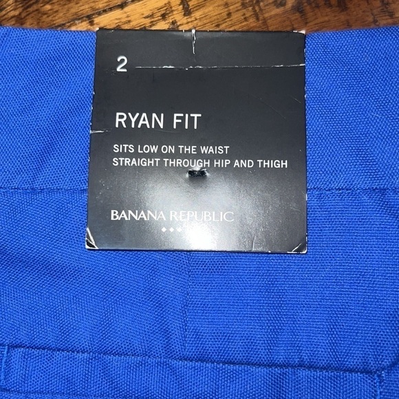 Banana Republic shorts NWT blue with button details front and back pockets 2 - Picture 6 of 11